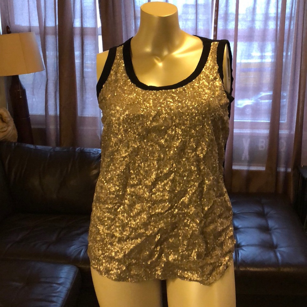 Karen Kane Sequin Top with cotton back Sz 1x 🔥